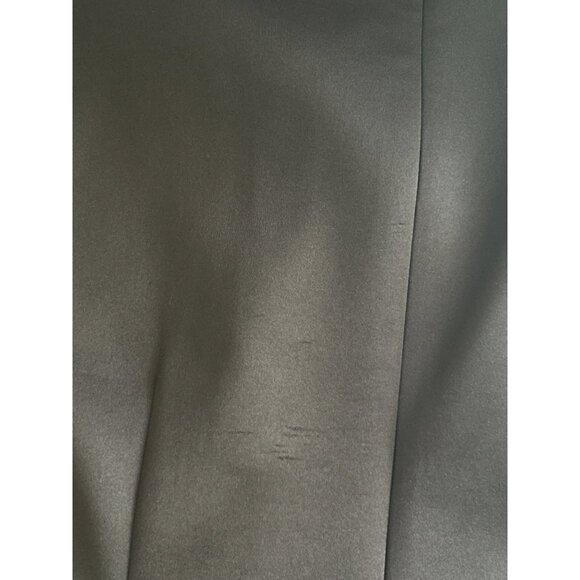 Established 1962 Black & Tan Print Sheath Dress Size 16 Cap Sleeves Back Zipper - Picture 10 of 12